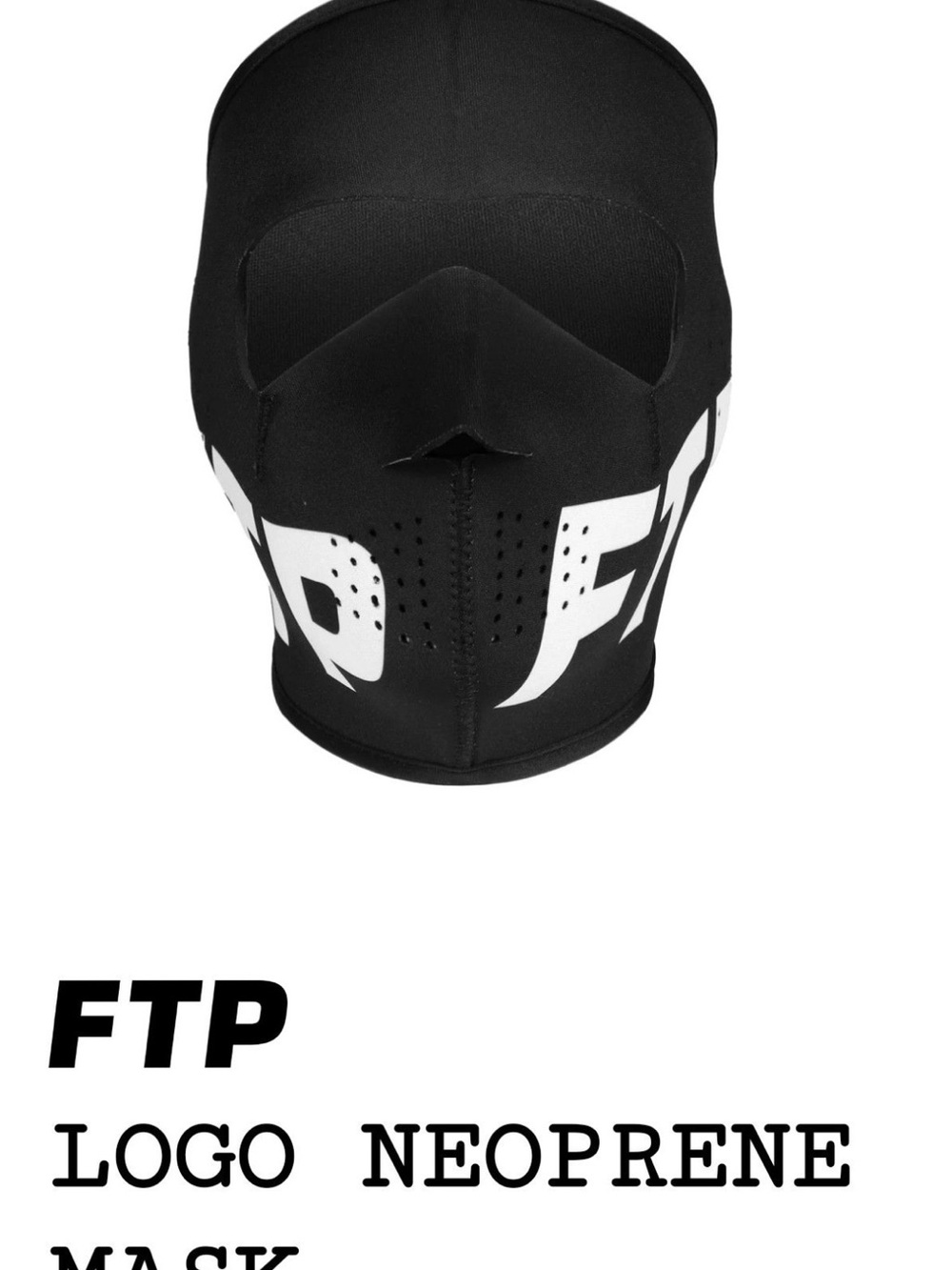 Set Of 2 FTP All Over & Logo Face Masks - Neoprene F-Tec Blizzard - Brand New - Picture 3 of 7